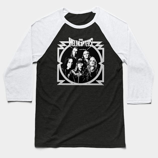 The Hellacopters Baseball T-Shirt by CosmicAngerDesign